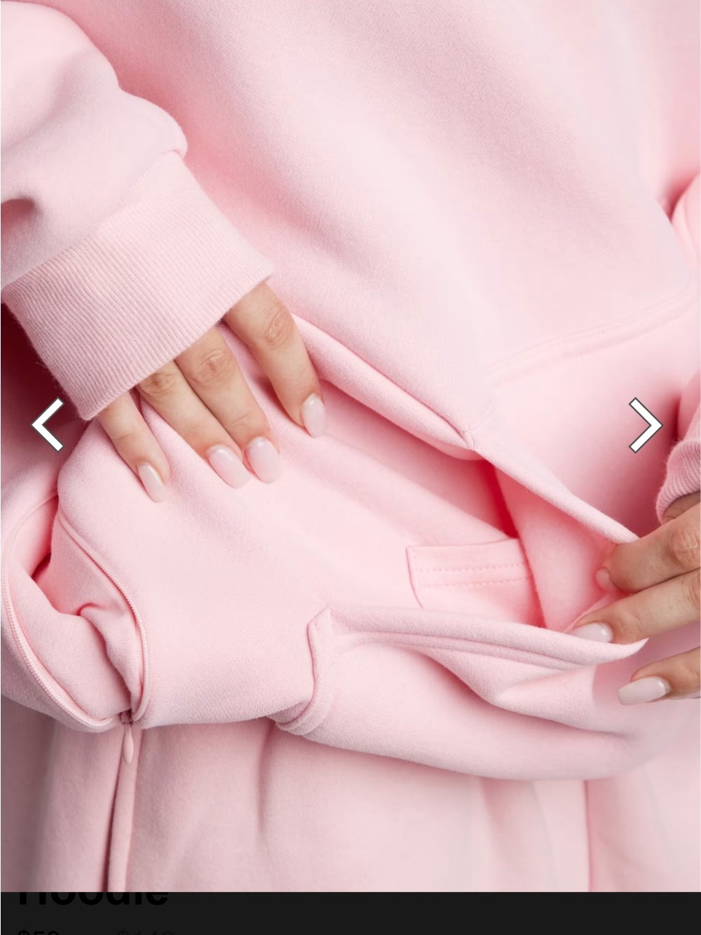 Comfrt Pink Oversized Travel Hoodie - Picture 2 of 10